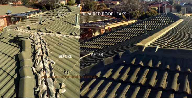 Executive Home roof repair and restoration project